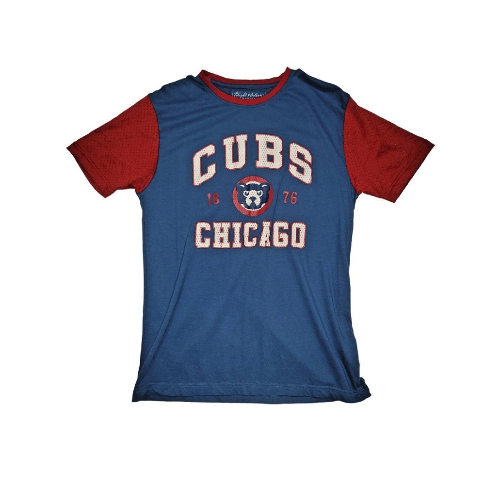Wright‎ & Ditson Chicago Cubs Jersey T-Shirt Mens Medium Blue MLB Baseball Sport